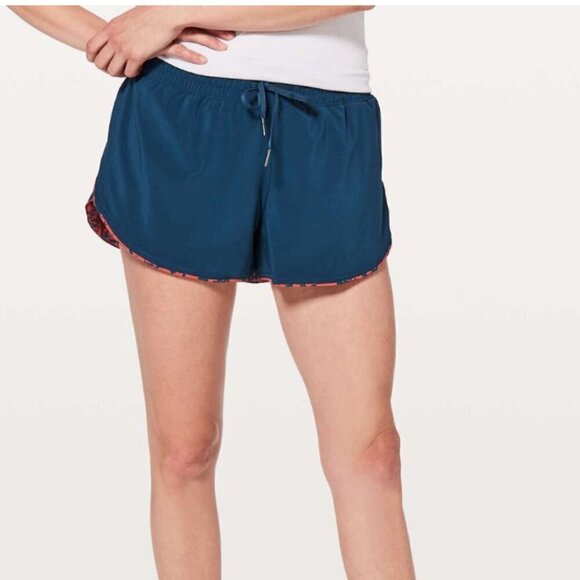 Lululemon Choose A Side Short *3" Onyx Blue / Efflorescent Dark Canyon - Picture 7 of 7